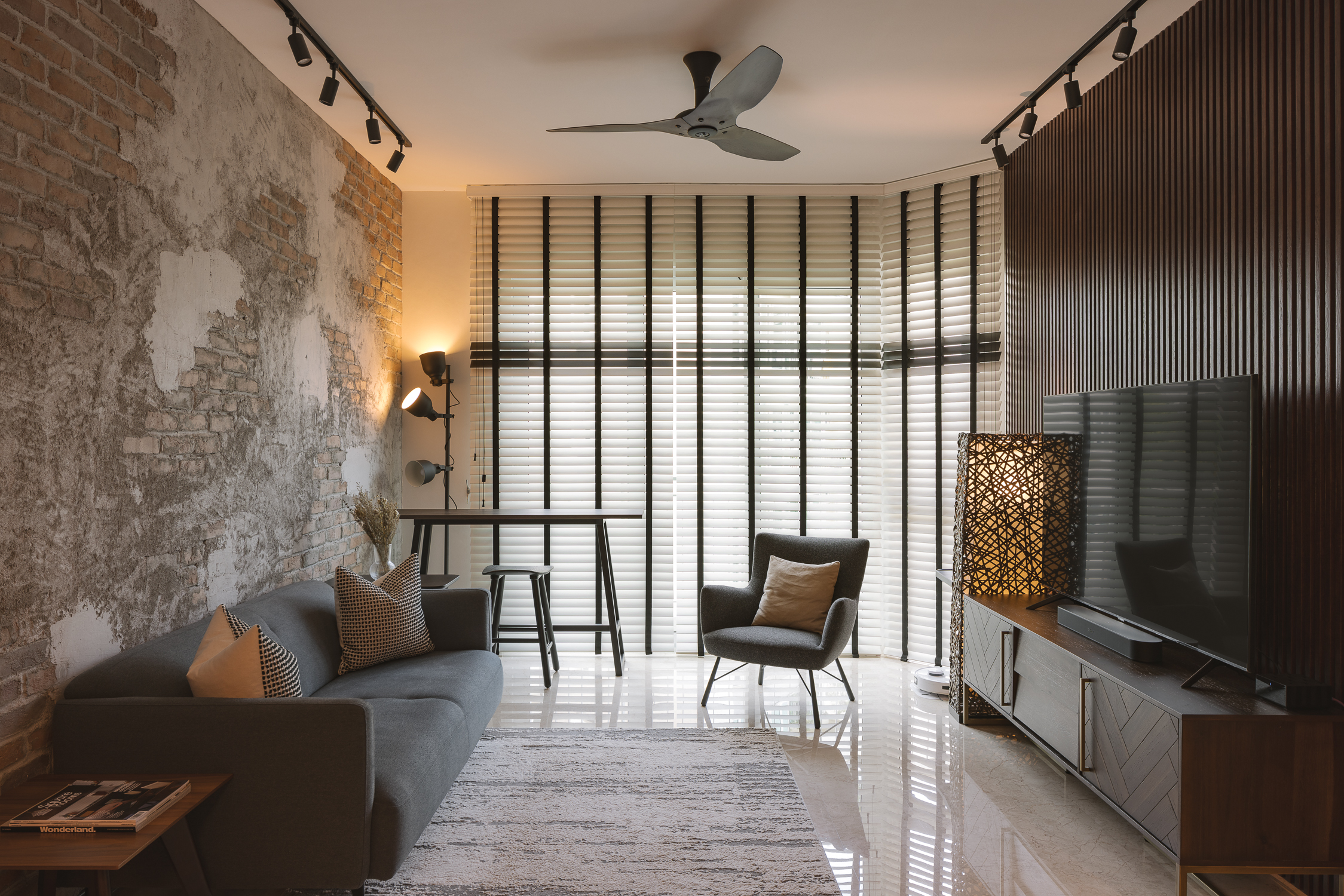Open-plan modern houses interior design living dining kitchen with sleek lines neutral palette clean minimal styling