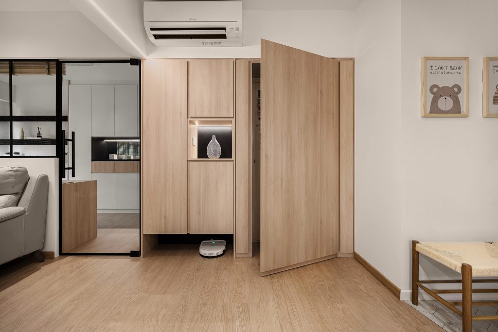 "A Household Shelter concealed with Modern Scandinavian Interior Design"